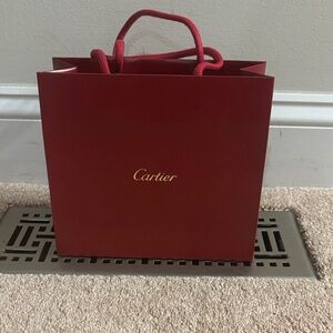 Cartier Deep Red Shopping Bag